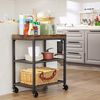 Industrial 3-Layer Serving Cart